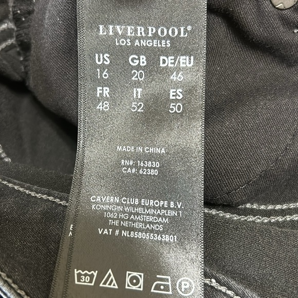 Liverpool The Skinny Dark Gray Jeans. Size 16. - Picture 12 of 13